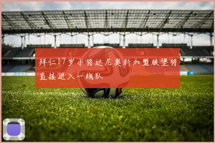 拜仁17岁小将达尼奥科加盟狼堡将直接进入一线队
